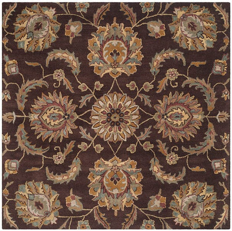 Safavieh Heritage Hg921A Brown / Gold Rugs - Safavieh - hg921a - 6sq