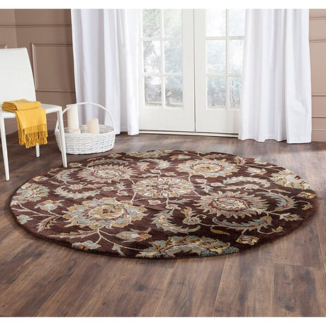 Safavieh Heritage Hg921A Brown / Gold Rugs - Safavieh - hg921a - 6sq