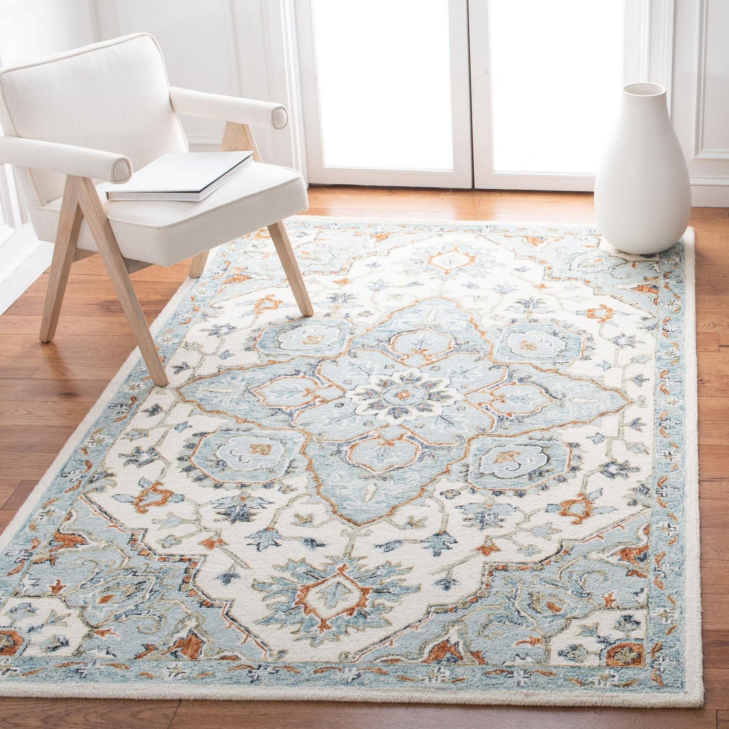 Safavieh Heritage Hg922A Ivory/Blue Rugs - Safavieh - hg922a - 3