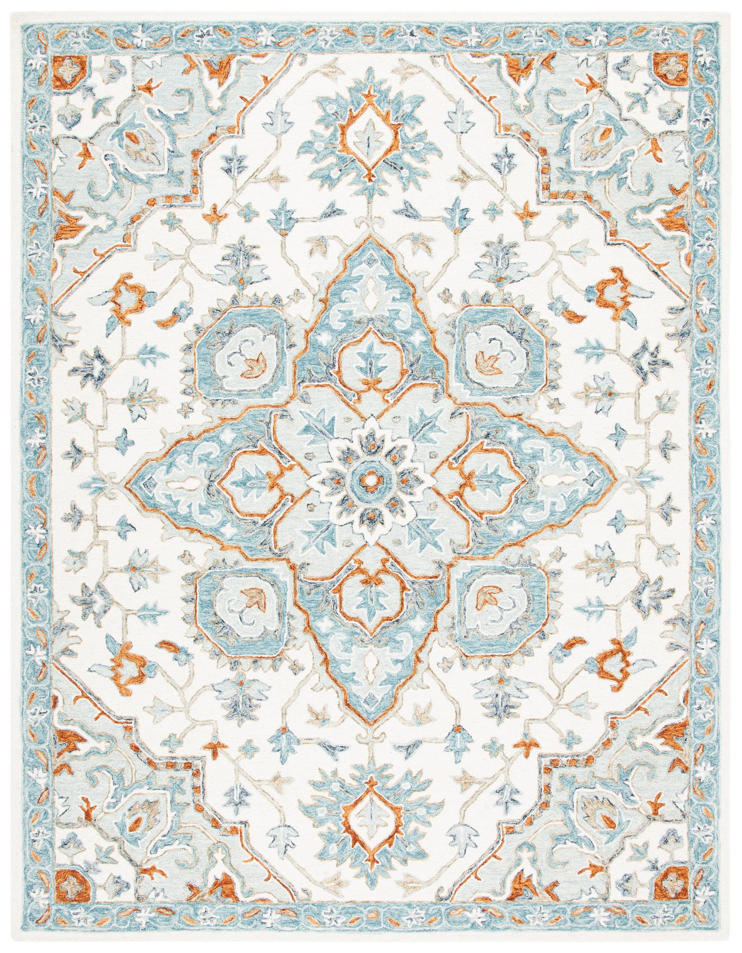 Safavieh Heritage Hg922A Ivory/Blue Rugs - Safavieh - hg922a - 6r
