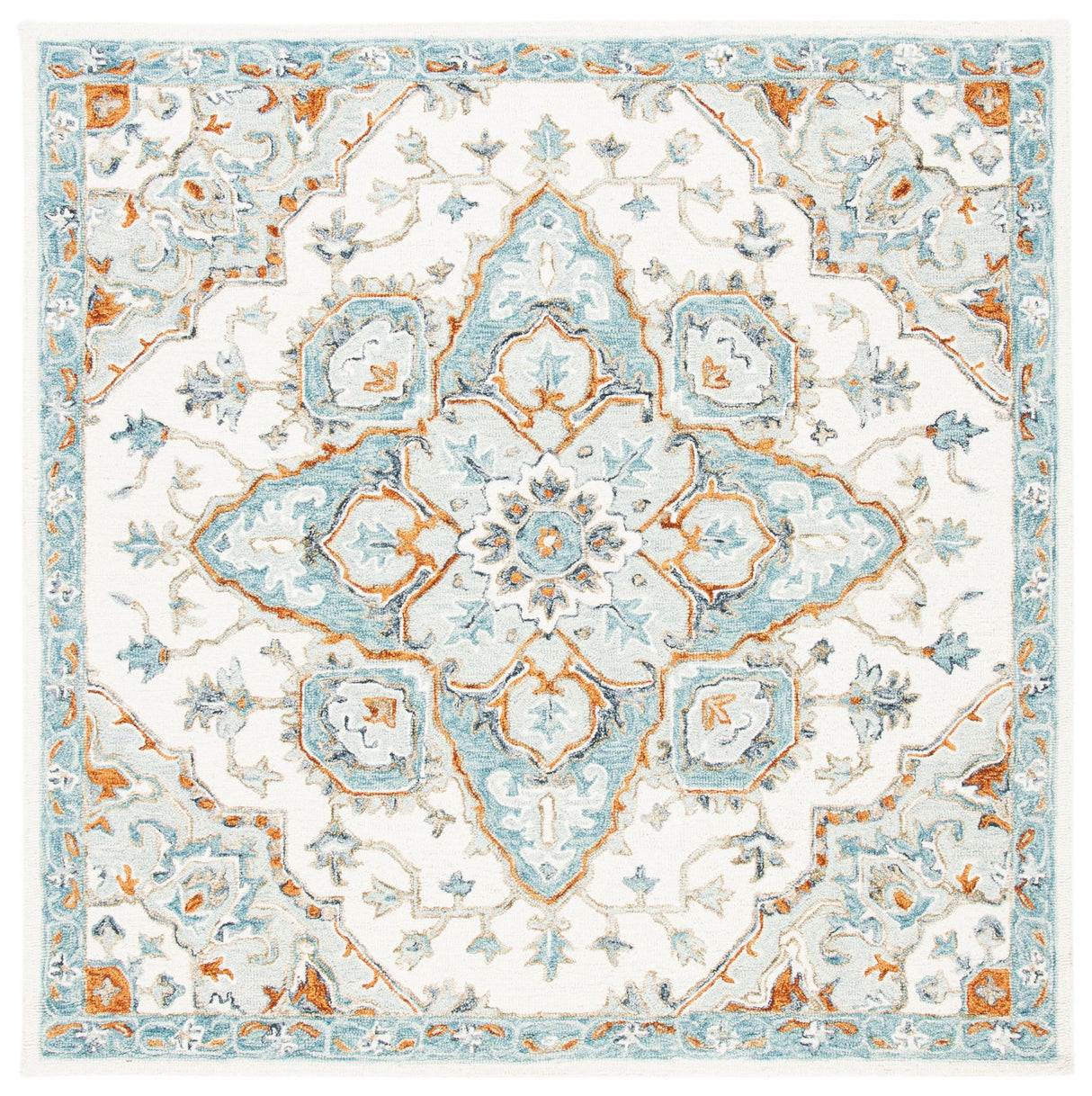 Safavieh Heritage Hg922A Ivory/Blue Rugs - Safavieh - hg922a - 6sq