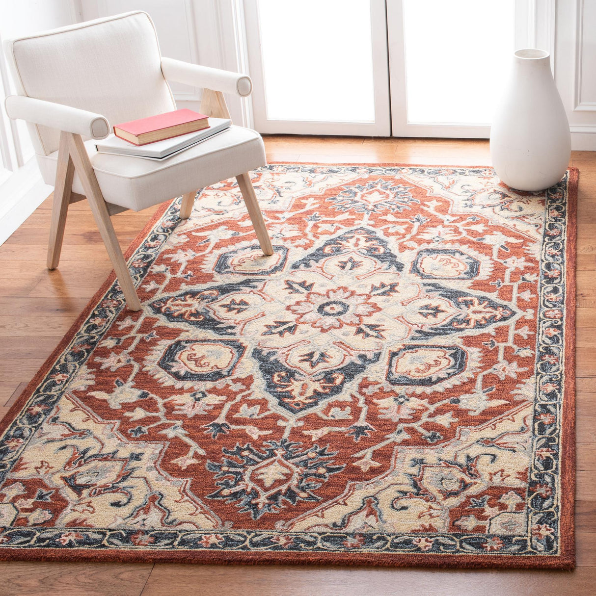 Safavieh Heritage Hg922Q Red/Black Rugs - Safavieh - hg922q - 3