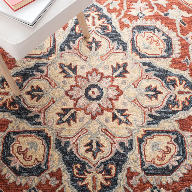 Safavieh Heritage Hg922Q Red/Black Rugs - Safavieh - hg922q - 6r