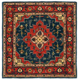 Safavieh Heritage Hg923M Blue/Red Rugs - Safavieh - hg923m - 6sq
