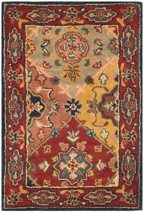 Safavieh Heritage Hg926A Red / Multi Rugs - Safavieh - hg926a - 5ov