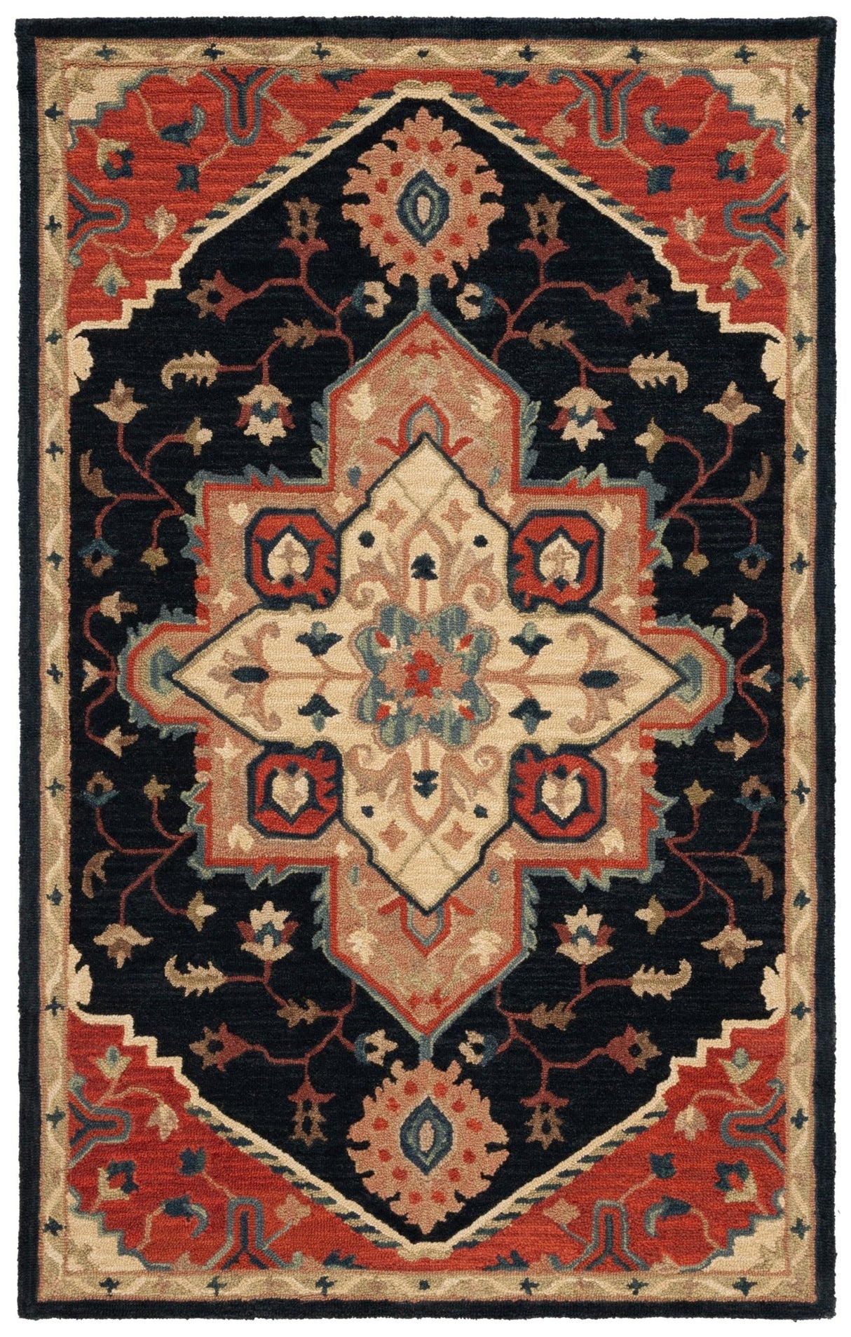 Safavieh Heritage Hg929N Navy/Red Rug - Safavieh - hg929n - 3