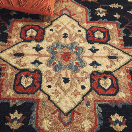 Safavieh Heritage Hg929N Navy/Red Rug - Safavieh - hg929n - 6r