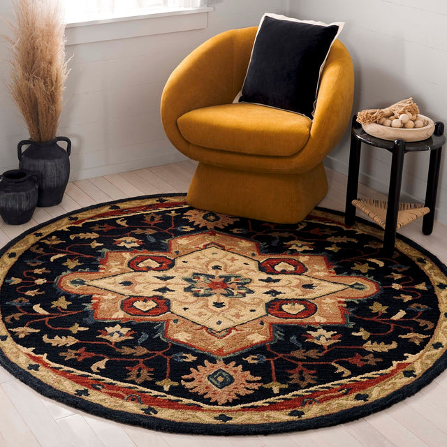 Safavieh Heritage Hg929N Navy/Red Rug - Safavieh - hg929n - 6r