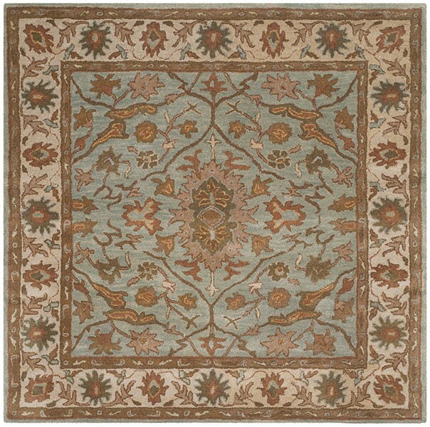 Safavieh Heritage Hg937A Light Blue / Ivory Rugs - Safavieh - hg937a - 6sq