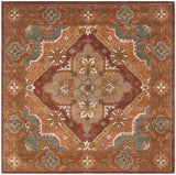 Safavieh Heritage Hg948A Rust Rugs - Safavieh - hg948a - 6sq