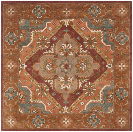 Safavieh Heritage Hg948A Rust Rugs - Safavieh - hg948a - 6sq