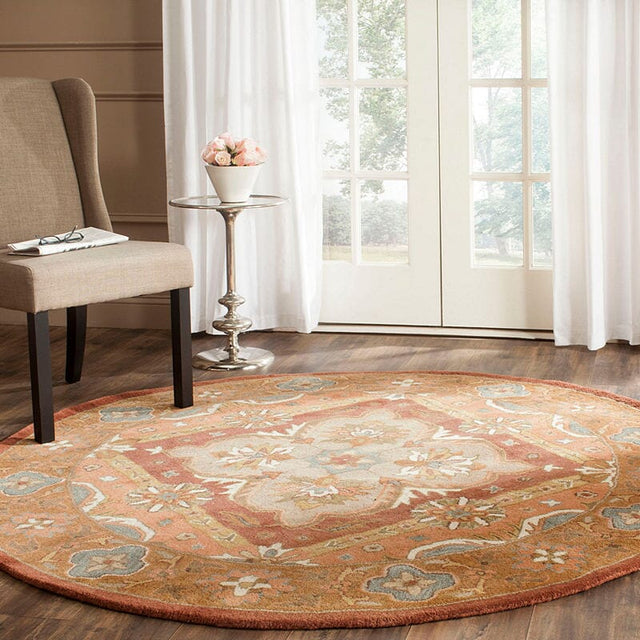 Safavieh Heritage Hg948A Rust Rugs - Safavieh - hg948a - 6sq