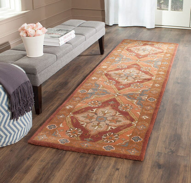 Safavieh Heritage Hg948A Rust Rugs - Safavieh - hg948a - 6sq