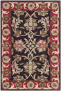 Safavieh Heritage 2'-0" x 3'-0" Rug in Chocolate / Red