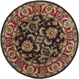 Safavieh Heritage 6'-0" x 6'-0" Rug in Chocolate / Red