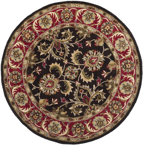 Safavieh Heritage 6'-0" x 6'-0" Rug in Chocolate / Red