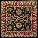 Safavieh Heritage 6'-0" x 6'-0" Rug in Chocolate / Red