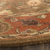 Safavieh Heritage 6'-0" x 6'-0" Rug in Moss / Rust
