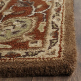 Safavieh Heritage 4'-0" x 6'-0" Rug in Moss / Rust