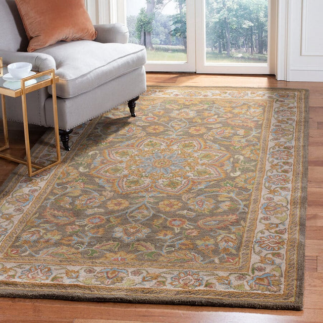 Safavieh Heritage Hg954A Green / Taupe Rugs - Safavieh - hg954a - 2
