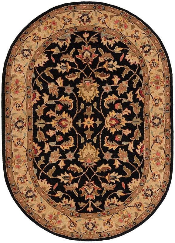 Safavieh Heritage hg957a Black / Gold Rugs - Safavieh - hg957a - 5ov