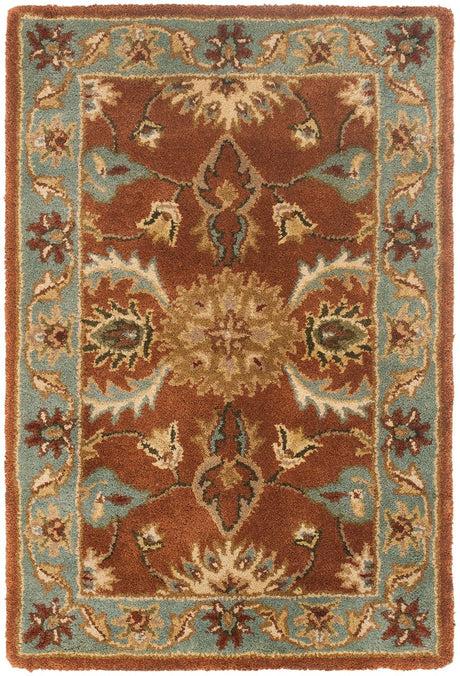 Safavieh Heritage Hg968A Brown / Blue Rugs - Safavieh - hg968a - 6r