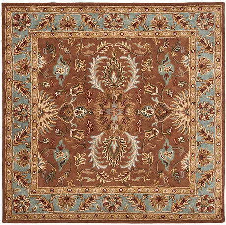 Safavieh Heritage Hg968A Brown / Blue Rugs - Safavieh - hg968a - 6sq