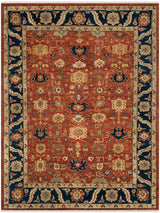 Safavieh Heriz Hrz277A Rust/Navy Rug - Safavieh - hrz277a - 6