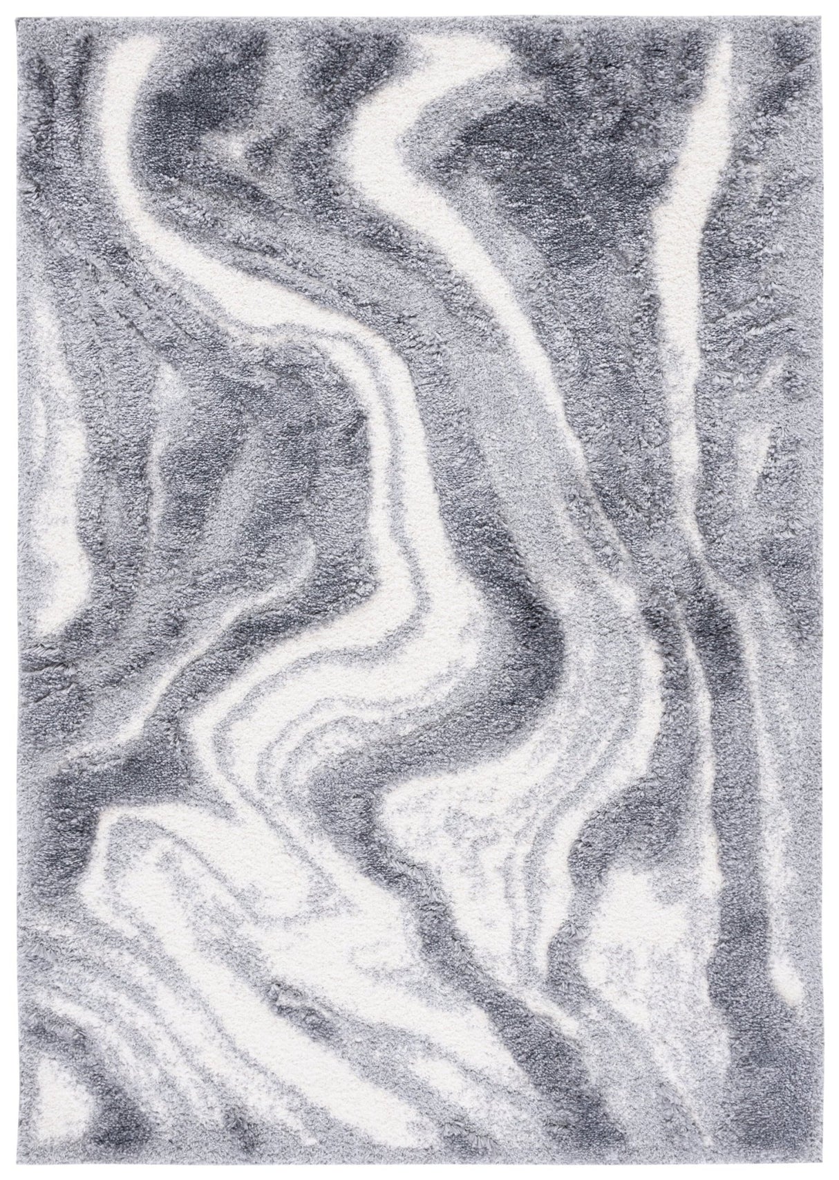 Safavieh Hi - Lo Shag Hls208F Grey/Light Grey Rug - Safavieh - hls208f - 4