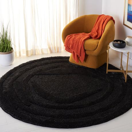 Safavieh Hi - Lo Shag Hls214Z Black Rug - Safavieh - hls214z - 7r
