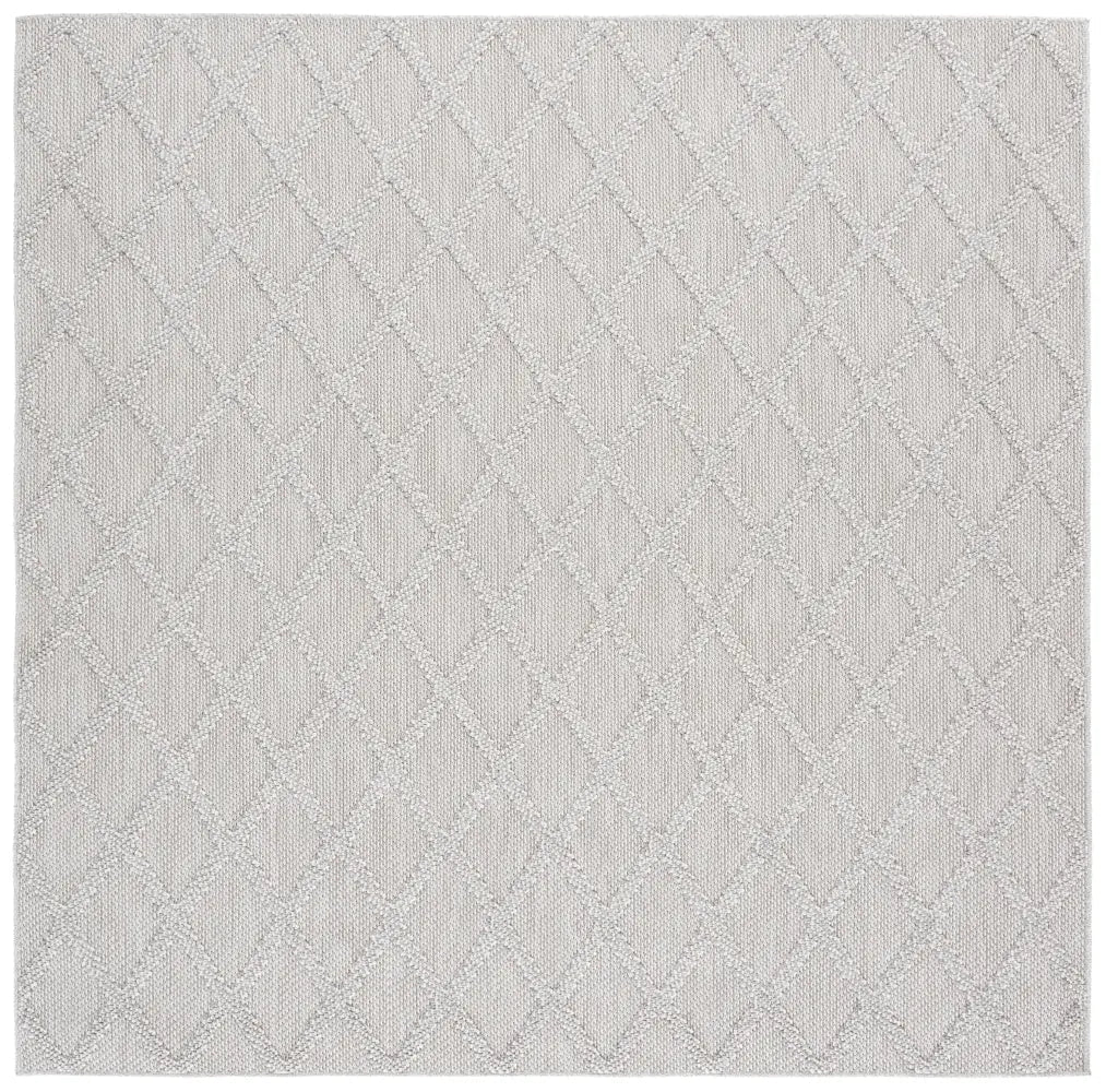 Safavieh Highland 6'-7" x 6'-7" Rug in Light Grey / Ivory