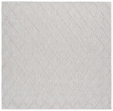 Safavieh Highland 6'-7" x 6'-7" Rug in Light Grey / Ivory