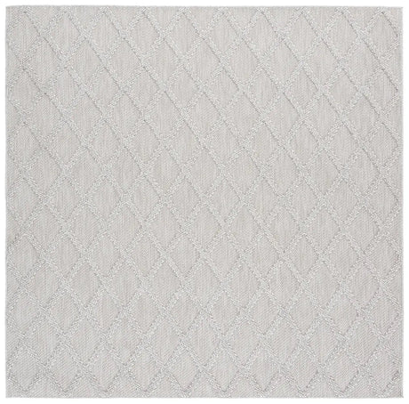 Safavieh Highland 6'-7" x 6'-7" Rug in Light Grey / Ivory