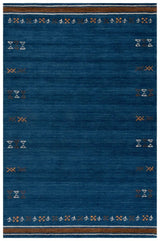 Safavieh Himalaya 5'-0" x 8'-0" Rug in Blue / Rust