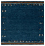 Safavieh Himalaya 6'-0" x 6'-0" Rug in Blue / Rust
