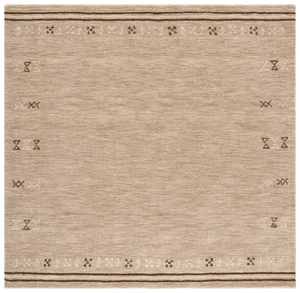 Safavieh Himalaya 6'-0" x 6'-0" Rug in Beige / Brown