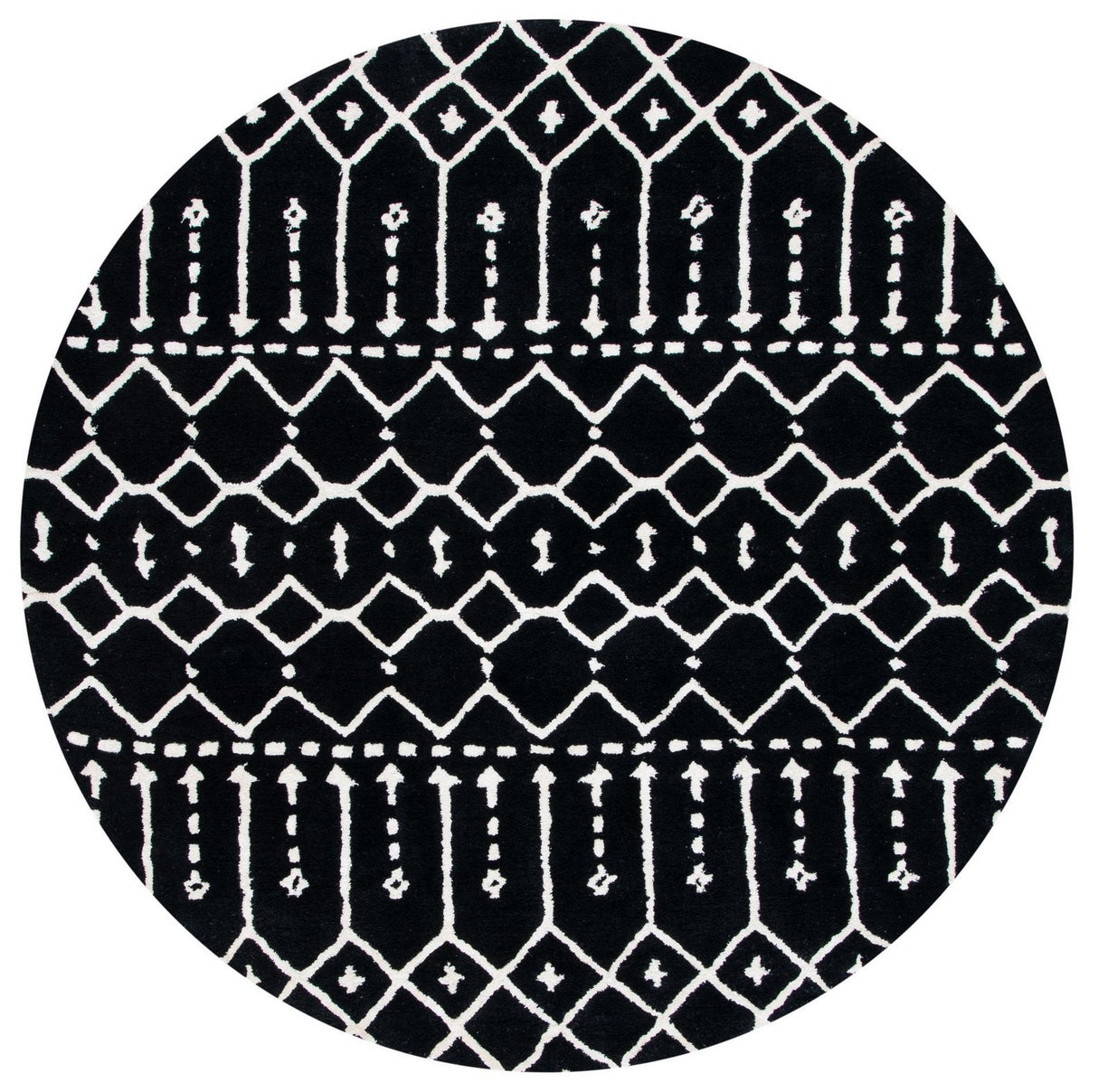 Safavieh Himalaya Him903Z Black/Ivory Rugs - Safavieh - him903z - 6r