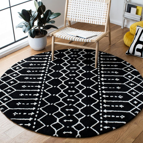 Safavieh Himalaya Him903Z Black/Ivory Rugs - Safavieh - him903z - 6r