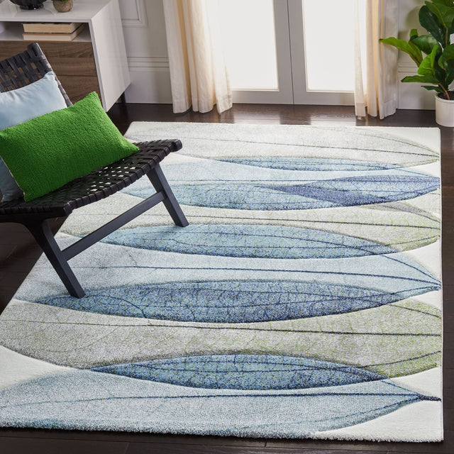 Safavieh Hollywood Hlw703A Ivory/Blue Rugs - Safavieh - hlw703a - 3