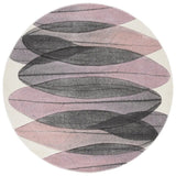 Safavieh Hollywood 6'-7" x 6'-7" Rug in Ivory / Purple