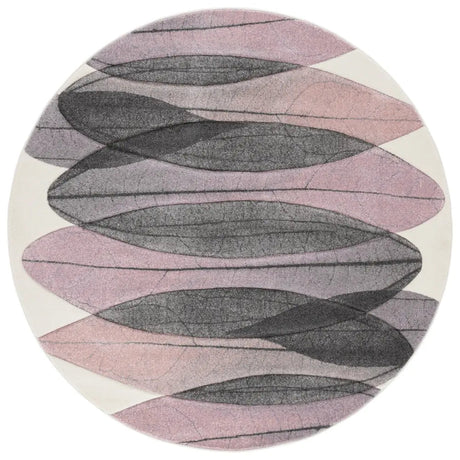 Safavieh Hollywood 6'-7" x 6'-7" Rug in Ivory / Purple
