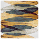 Safavieh Hollywood 6'-7" x 6'-7" Rug in Gold / Blue