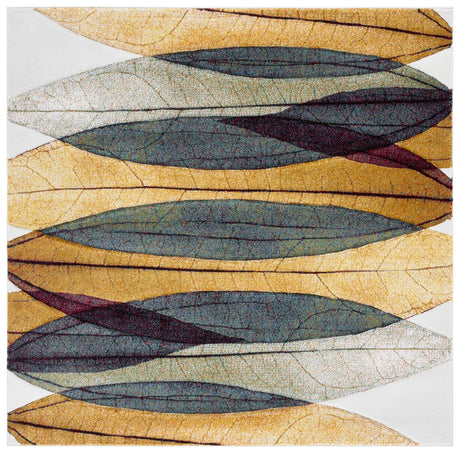 Safavieh Hollywood 6'-7" x 6'-7" Rug in Gold / Blue