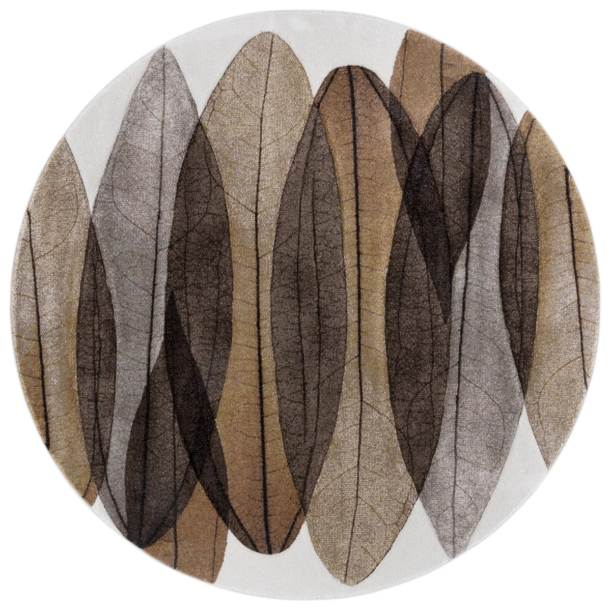 Safavieh Hollywood 6'-7" x 6'-7" Rug in Brown / Grey