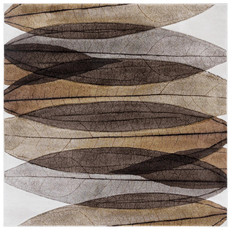 Safavieh Hollywood 6'-7" x 6'-7" Rug in Brown / Grey