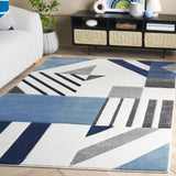 Safavieh Hollywood 4'-0" x 6'-0" Rug in Ivory / Blue