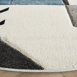 Safavieh Hollywood 6'-7" x 6'-7" Rug in Ivory / Blue