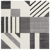 Safavieh Hollywood 6'-7" x 6'-7" Rug in Ivory / Grey