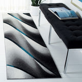 Safavieh Hollywood Hlw712F Grey/Blue Rug - Safavieh - hlw712f - 4r