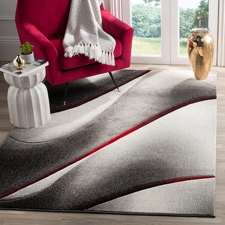 Safavieh Hollywood Hlw712K Grey/Red Rug - Safavieh - hlw712k - 3